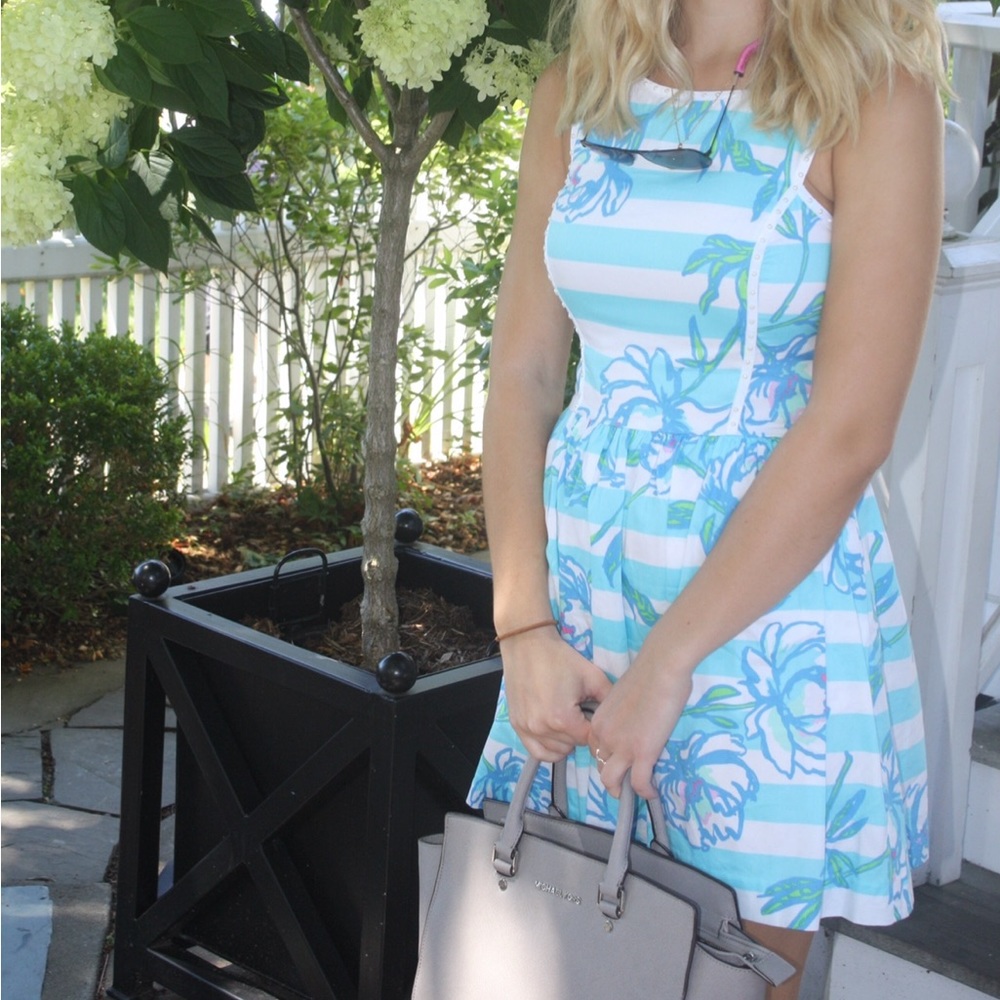 Blue floral Lilly Pulitzer dress